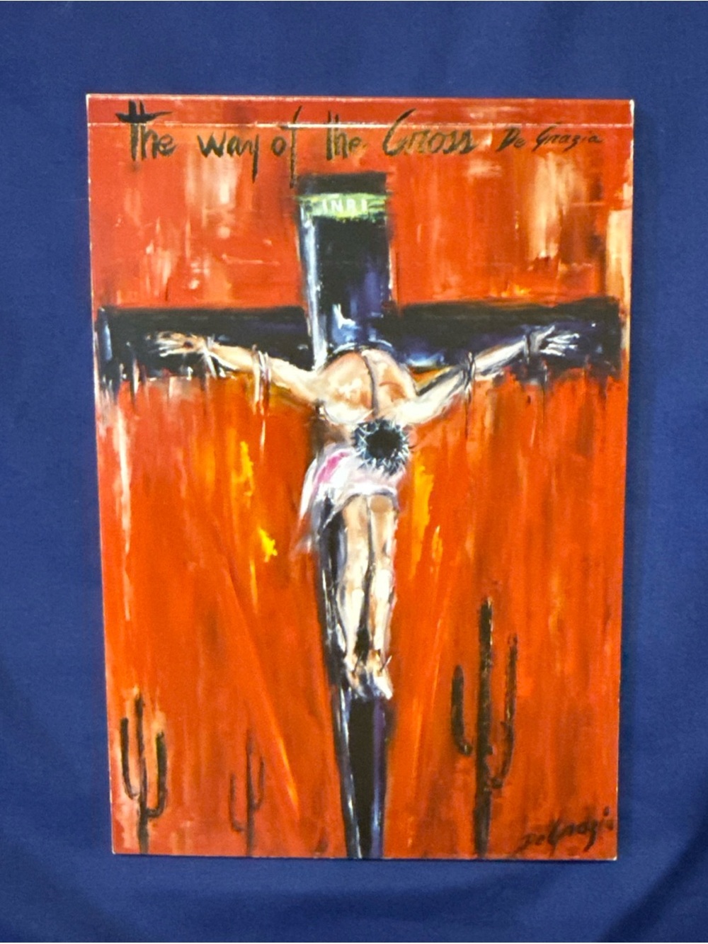 Artist Ted DeGrazia The Way of the Cross Postcard Booklet Set of 15  2007